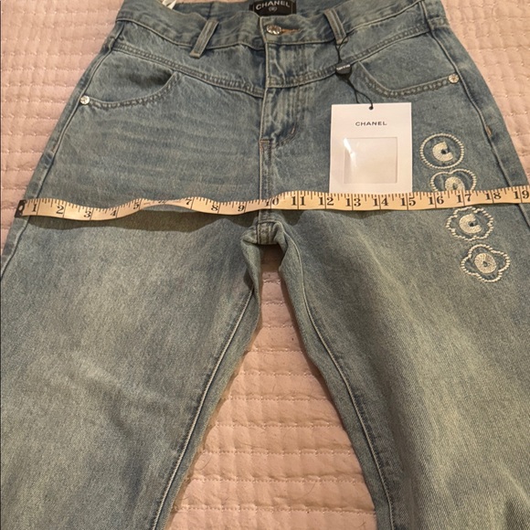 CHANEL Light blue Straight Women's Jeans - Picture 11 of 16